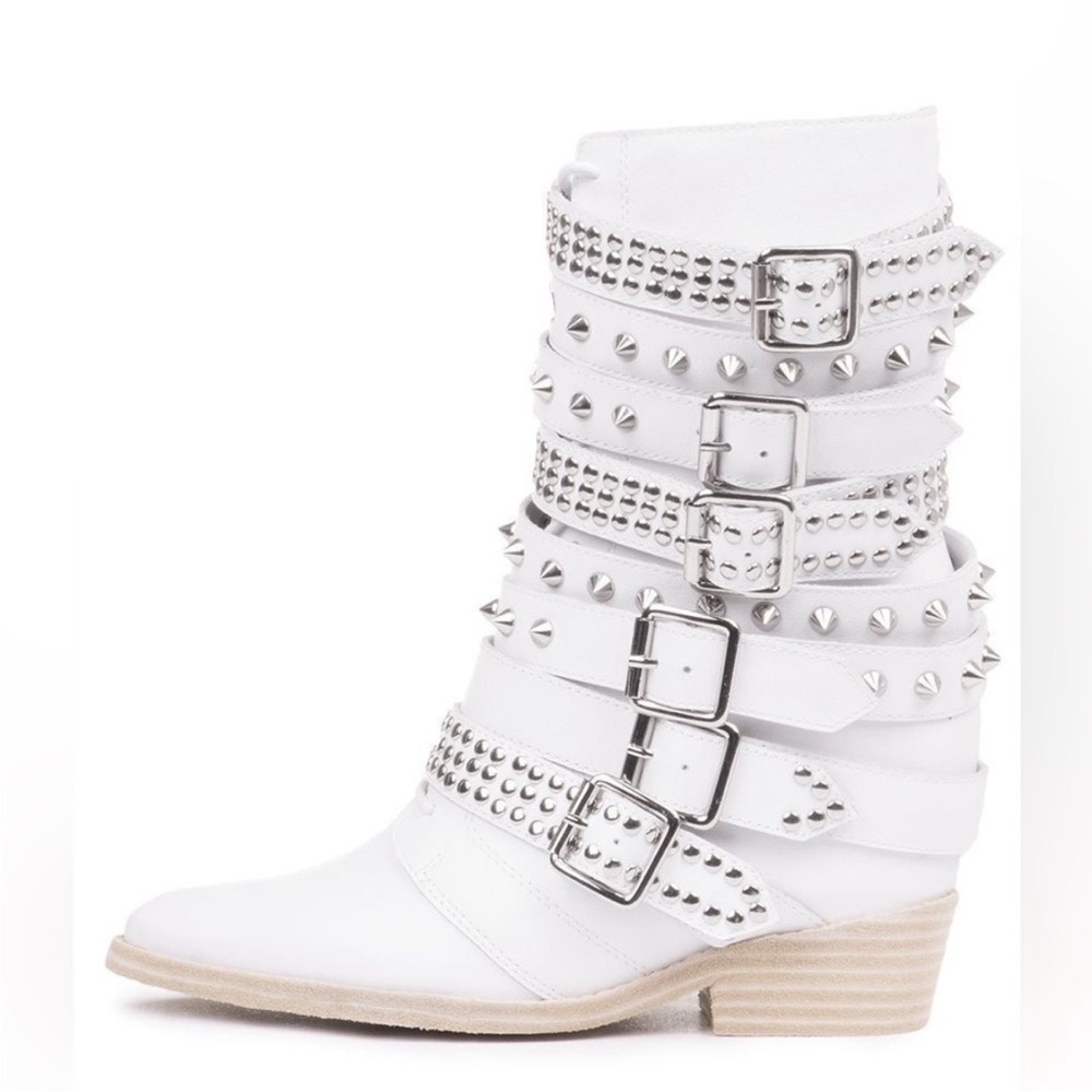 Jeffery Campbell studded wedge boots